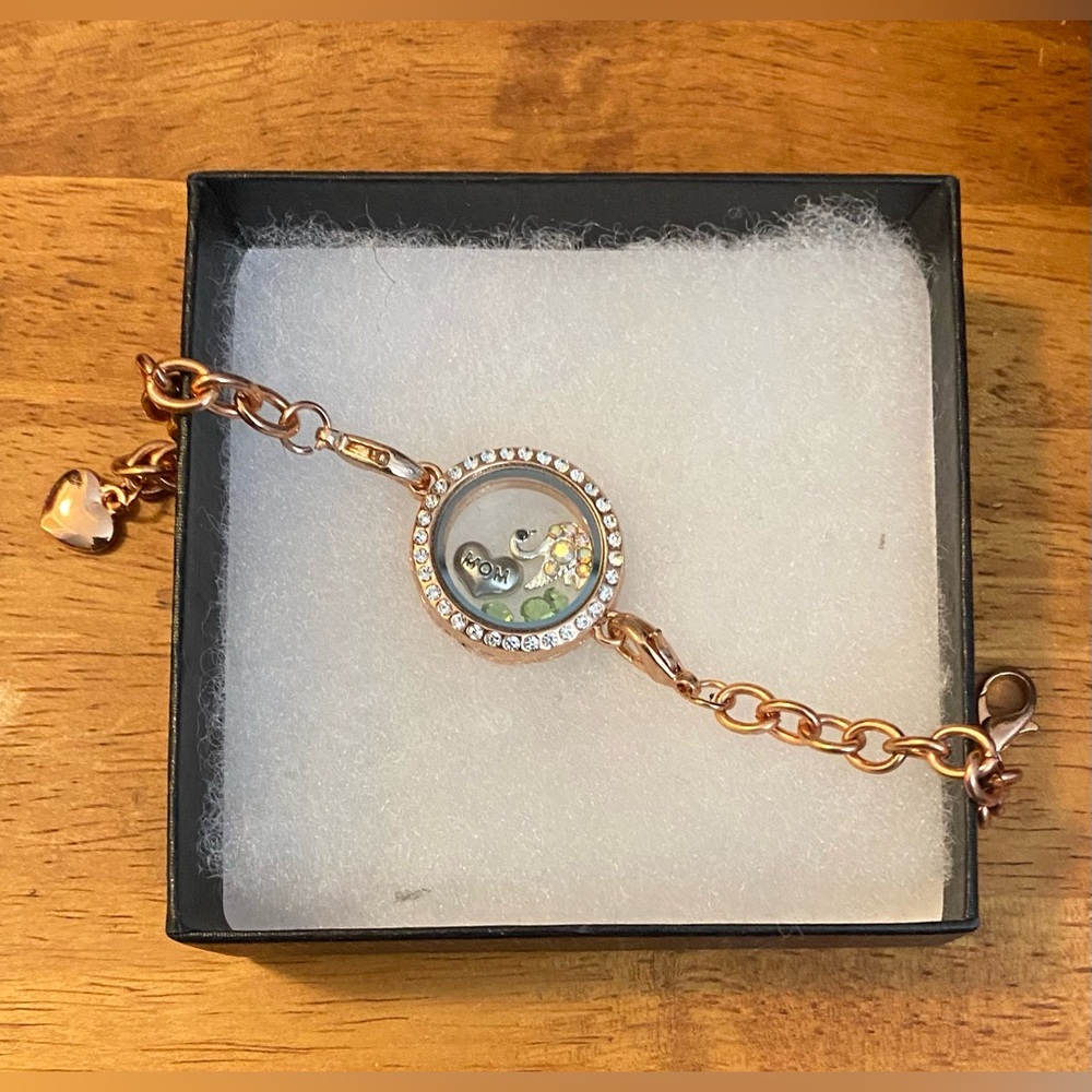 NEW Floating COPPER charm bracelet